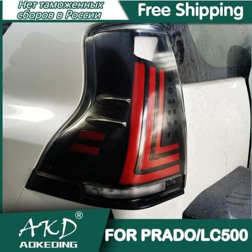 Tail Lamp For Car Toyota Prado 2010-2019 LC150 DRL Tail Lights Led Fog Lights DRL Day Running Light Tuning Car Accessories