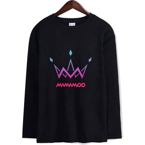 2020 female idol group MAMAMOO t shirts korean long sleeve t shirt women men cotton spring t-shirt harajuku kpop tshirt tops