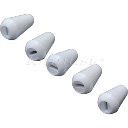 5Pcs White 5Way Pickup Lever Switch Caps Guitar Parts Guitar Accessories