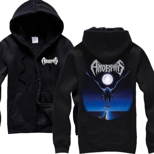 5 designs Harajuku Zipper Sweatshirt Amorphis Rock sudadera hoodies winter shell jacket death metal tracksuit brand clothing
