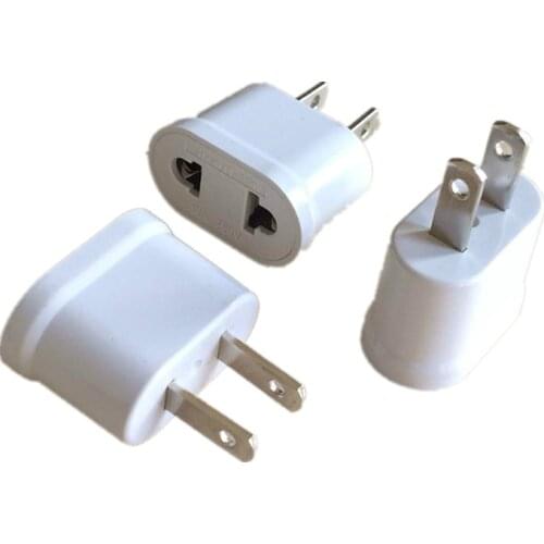 US American Plug Adapter 2 Pin EU European Euro Europe AU KR To US JP Travel Adapter Plug Outlet Power Electric Socket Outlet