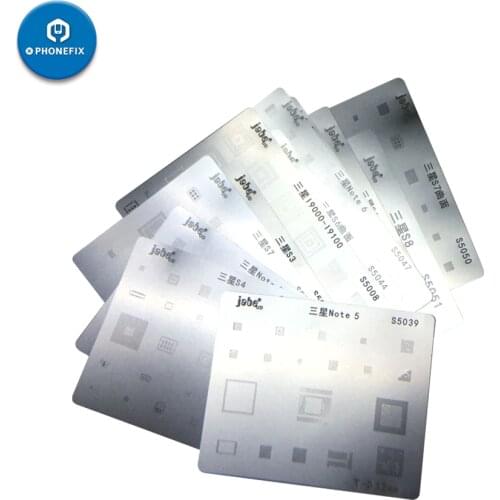 For Samsung S4 S5 S6 S7 S8 Edge Note 3456 Motherboard IC Chip Ball Soldering Repair Net Stainless Steel Plate Reballing Stencil