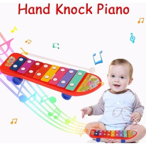 EBOYU(TM) Baby 8 Tones Colorful Hand Knock Piano Enlightenment Musical Toy