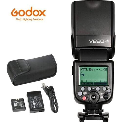 Godox V860II-C V860II-N V860II-S V860II-F V860II-O Camera Flash Speedlite Light Compatible for Canon EOS Cameras with USB LED