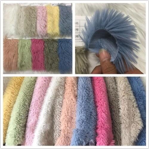 Faux Fur 35MM Wool PV Rolling Pile Plush Super Soft Fox Fur Washed Rabbit Fur Garment Plush Fabric