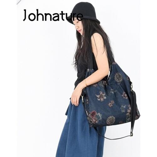 Женские джинсовые сумки Johnature China At AliExpress