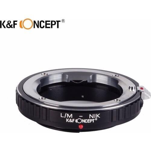 K&F CONCEPT Lens Adapter L/M-Nikon Camera Lens Mount Adapter Ring of Metal for Leica M Mount Lens to for Nikon Camera Body