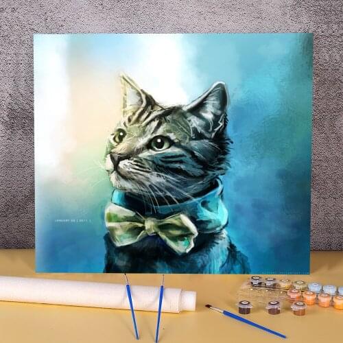 Doodles Coloring By Numbers Painting Complete Kit Oil Paints 50*70 Canvas Pictures Home Decoration For Kids Handicraft