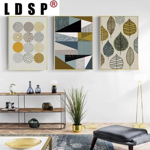 LDSP Canvas Paintings Abstract Geometric Scandinavian Nordic Posters Prints Gallery Wall Art Pictures For Living Room Home Decor