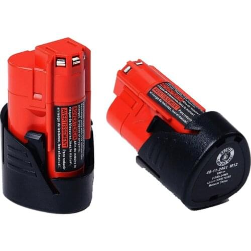 M12 3000mAh Replacement LI-ION battery For Milwaukee 48-11-2401 48-11-2440 C12 WS IR Backup Rechargeable Power Tool batteries