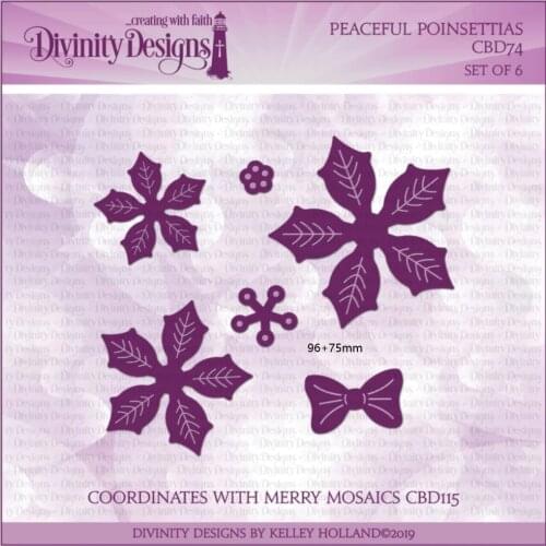 Peaceful poinsettias Metal Cutting Dies for Scrapbooking Steel Craft Cut Embossing Paper Card Album Stencil