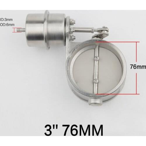 NEW vacuum Activated Exhaust Cutout 3'' 76MM Close Style Pressure: about 1 BAR For BMW E30 3-Series