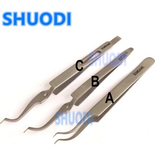 Denta Orthodontic Bracket Bonding Tweezer Buccal Tube Orthodontic brace Holder Placer Tweezer Instrument Dentist Tool