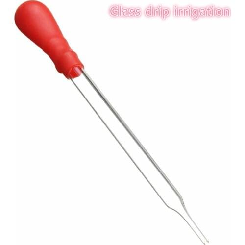 12PCS Durable Long Glass Experiment Medical Pipette Dropper Lab Supplies Red Rubbe Head