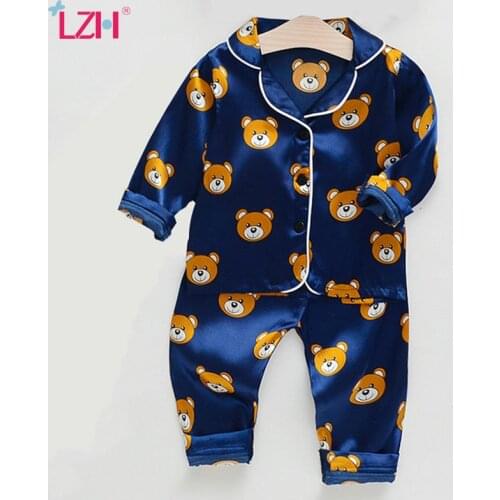 LZH Autumn Children Clothing Toddler Boys Pajamas Sets 2pcs Suit Summer Kids Clothes For Boys Girls Pajamas Sets Casual Homewear