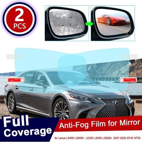 For Lexus LS LS460 LS600h LS350 LS500 LS500h 460 600 600h 350 500 500h 2007~2020 XF40 XF50 XF 40 50 Car Mirror Window Clear Film