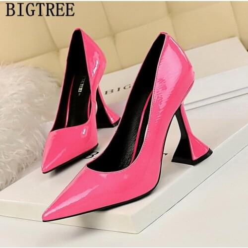 Party Shoes For Women Patent Leather Pointed Heels Office Shoes Women Sexy Heels Pumps Women Shoes High Heels Sexy Ladies Pumps
