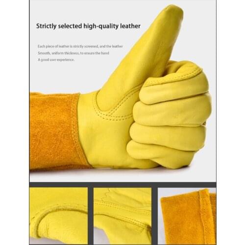 Glove Safety Professional Rose Pruning Thorn Resistant Gardening Gloves with Long Forearm Protection for Men and Women