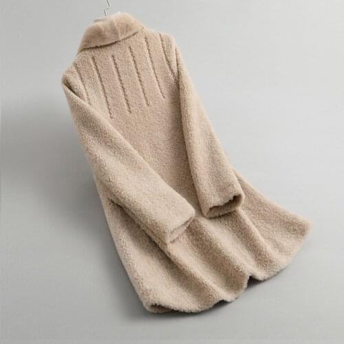 Coat Fur Real Winter Jacket Women Clothes 2020 Sheep Shearling 100% Wool Coat Female Korean Jackets Manteau Femme 619015 s