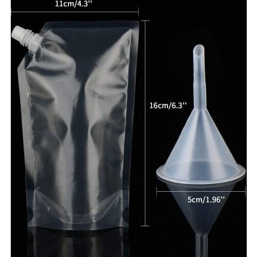 13 Pcs S Concealable Drinks Plastic Flasks Liquor Pouch