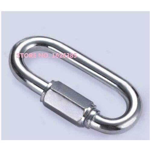 24pcs,M3.5 304 stainless steel quick link connecting button mountaineering buckle chain connector hasp,boat part hardware