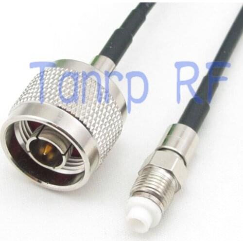 6in N male plug to FME female jack RF connector adapter 15CM Pigtail coaxial jumper cable RG174 extension cord