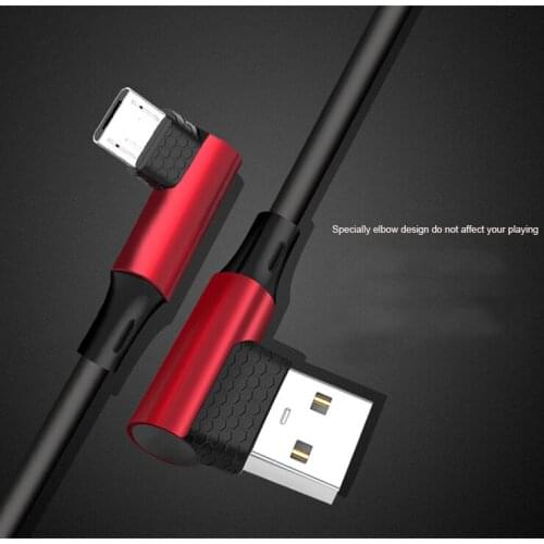 90 degree USB Type C Cable 2A USB-C Cable Type-C Fast Charging Cord for Nintendo Switch Samsung S8 Oneplus 5 Pixel 2