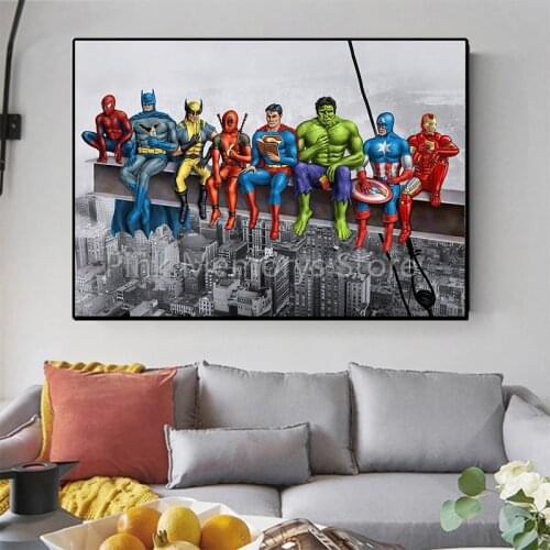 Disney 5D Superhero Square Round Diamond Painting Avengers Marvel Poster Diamond Embroidery Spiderman Family Decor Kids Gift