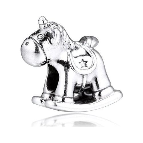 2019 New Winter 925 Sterling Silver Beads for Jewelry Making DIY Fashion Unicorn Rocking Horse Beads for Charms Bracelets Women