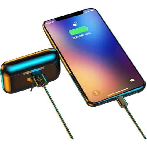 Fome De Ouvido Auricular Bluetooth 5.0 Headphone In Ear Phones Earphone Waterproof TWS Wireless Sports Earbuds with Power Bank