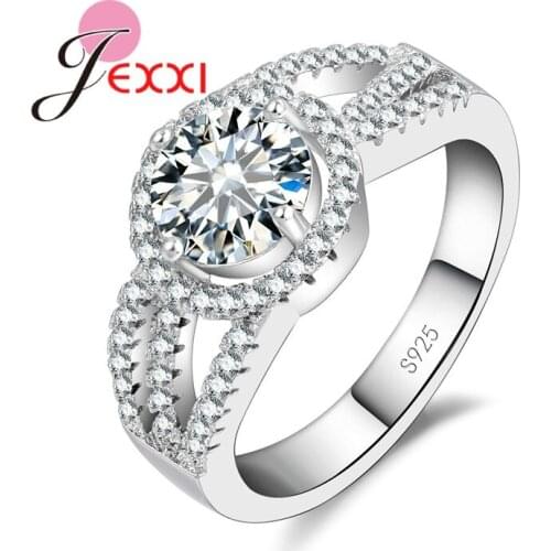 Classic Elegance Color Ring For Wedding Engagement Party Best Decoration Noble Anthentic 925 Sterling Silver Ring