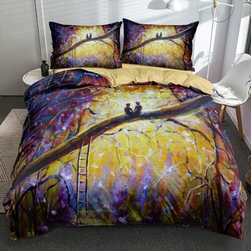 3D Custom Bedding set Camel Duvet cover sets Valentine Day Lovers Quilt covers Pillocases King Queen Full Twin Size Home Textile