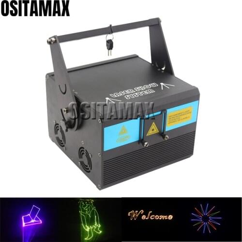 1W 2W Laser Light SD Card and 128 Laser Animation 1000MW 2000MW RGB Laser Projector Lighting DJ Lasers Stage Equipment Machine