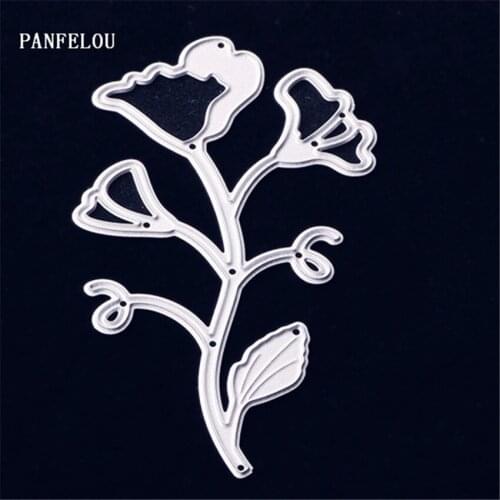 PANFELOU Ginkgo biloba Metal craft paper die cutting dies for Scrapbooking/DIY Hand account Easter wedding Halloween cards