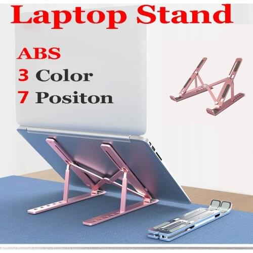Laptop Stand for MacBook Pro Air Adjustment Portable Notebook Support Holder Foldable Plastic Tablet Stand Phone Stand Bracket