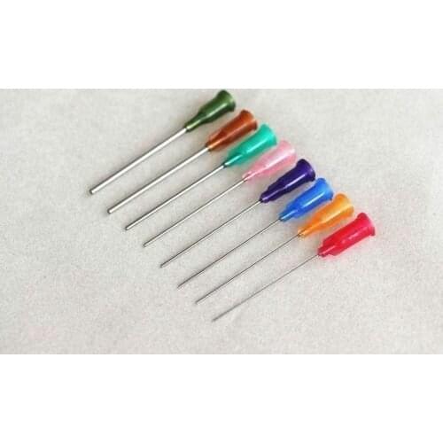 30 pcs 1.5 Inch Precision Tips Liquid Dispenser Syringe Blunt 14G 15G 18G 20G 21G 22G 23G 25G Glue Dispens