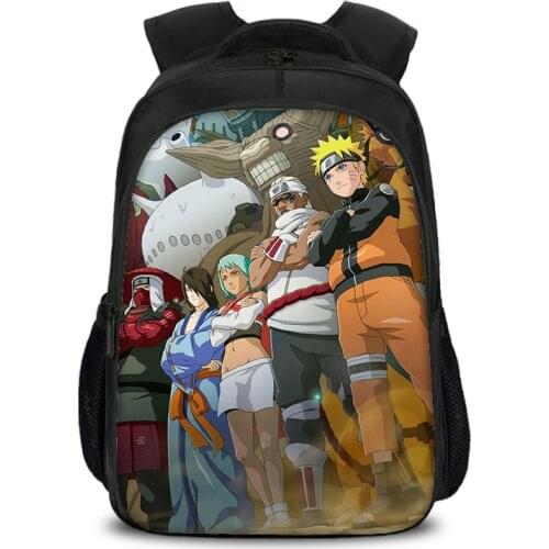 Pikurb Anime Ninja Narutoes Uzumaki Kakashi Backpack School Notebook Travel Bag Gifts for Kids Friends