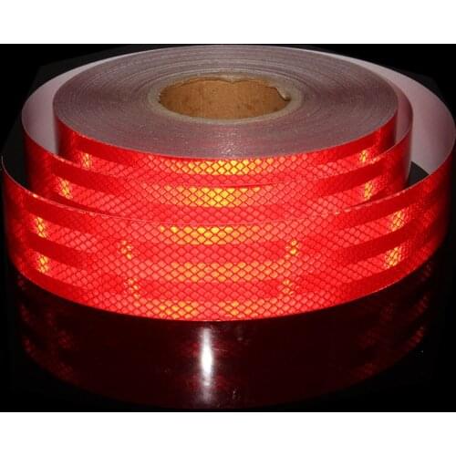 5CMX300CM Self-adhesive Fluorescent Strip Prismatic Reflective Tape Fluorescent Yellow Reflective Vinyl Tape For Bicycle Sticker