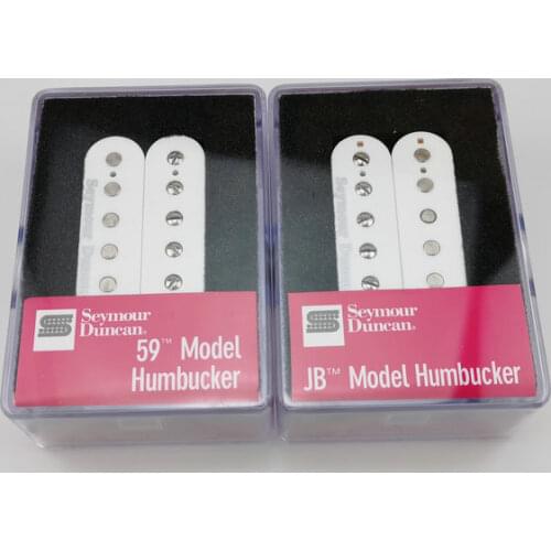 SH1n 59 And SH-4 JB Humbucker Pickup 4C White Electric Guitar Pickups