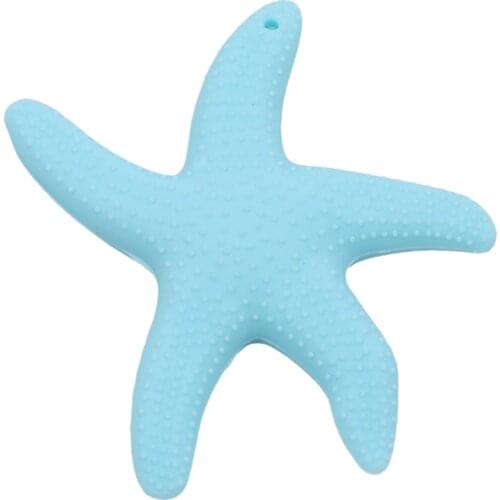 New Dancing Starfish Silicone Baby Teether BPA Free Silicone Teether Beads Chewing Baby Teething Pendant Tooth Training Toys