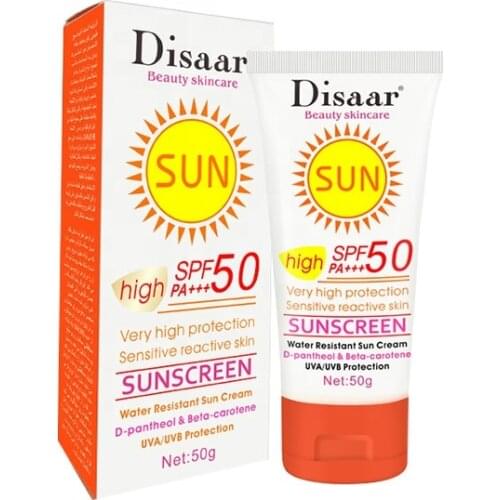 SNOW LADY DISAAR 50g SPF 50 High Protection Water Resistant Whitening Sunscreen Lotion With Packaging Tubes