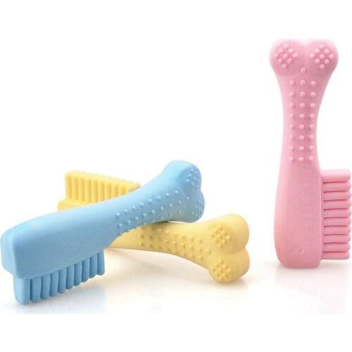 Dog TPR Brush Shaped Chew Toy Molar Teeth Pet Dog Bite Resistant Molar Training Pet Products