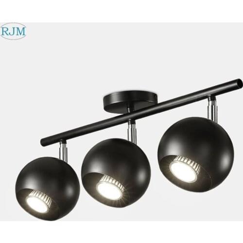 Modern Retro Simple Track light Personality Clothing Store LED Ceiling Spotlight Light Bar Exhibition Hall Living Room Lightings