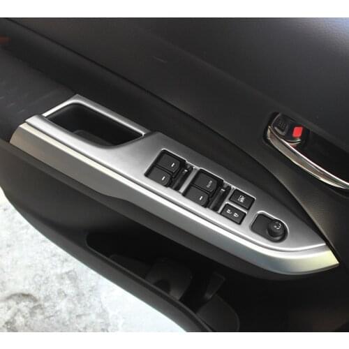 4pcs for SUZUKI Vitara 2016 Glass lifting panel decorate Patch Inside armrest frame Inner door bowl Handle Sequin