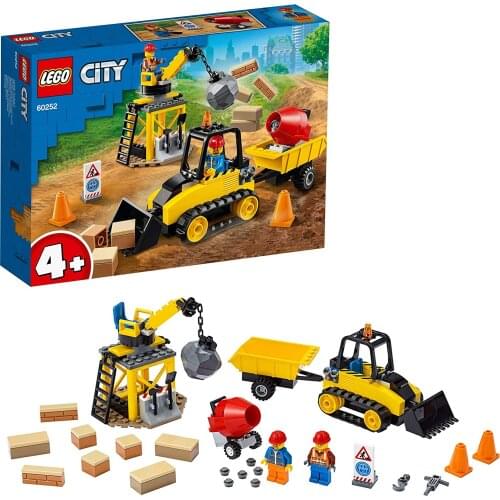 LEGO City Construction Bulldozer 60252 (126 Pieces)
