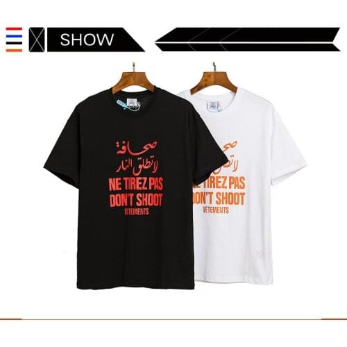 VETEMENTS French Street votements short sleeve T-shirt VTM witterment letter print casual loose short sleeve T-shirt
