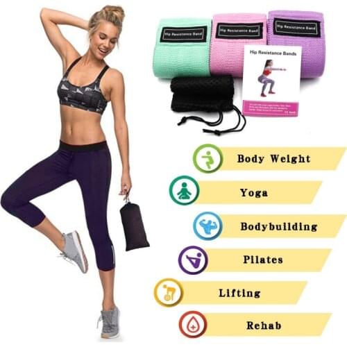 Unisex Hip Circle Loop Resistance Band Squat Resistance Band Non-slip Squat Bands For Workout Exercise Training