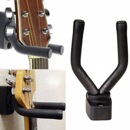1/5X Guitar Wall Mount Bracket Hanger Soft Rubber Foam Padded Hook Mount Holder Storage Holders