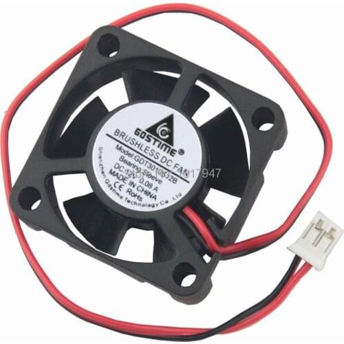 1PCS DC 12V PH2.0-2P 3cm 30mm 30x10mm Cooler Cooling Fan 3010s