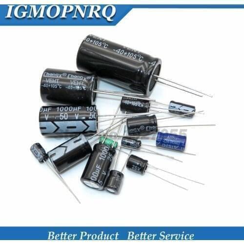 10PCS Electrolytic capacitor 50V2200UF 16*25 450V47UF 16*25 16V1500UF 10*20 35V1000UF 13*21 400V6.8UF 10*13 25V2200UF 13*21